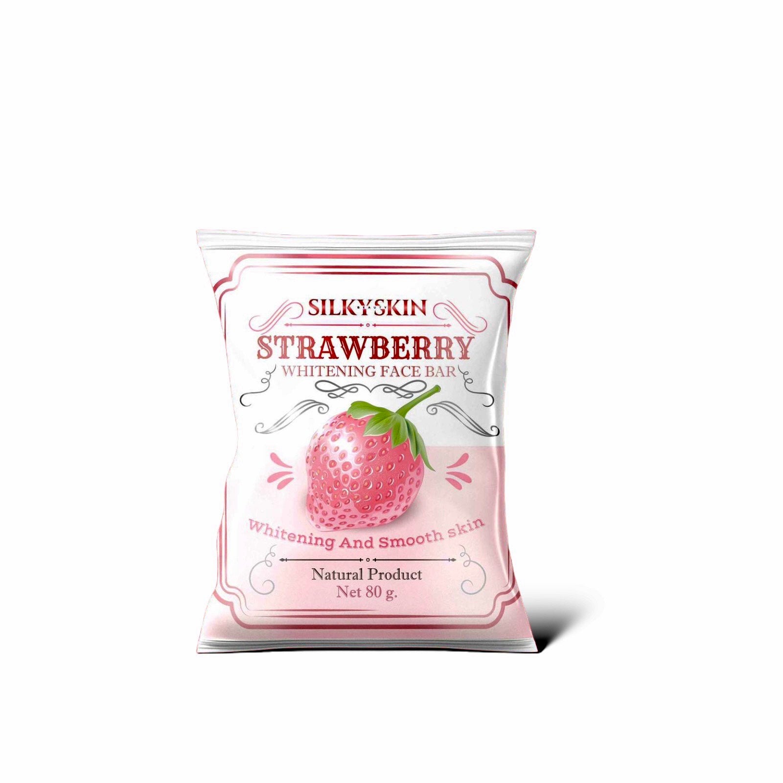 Strawberry whitening face soap